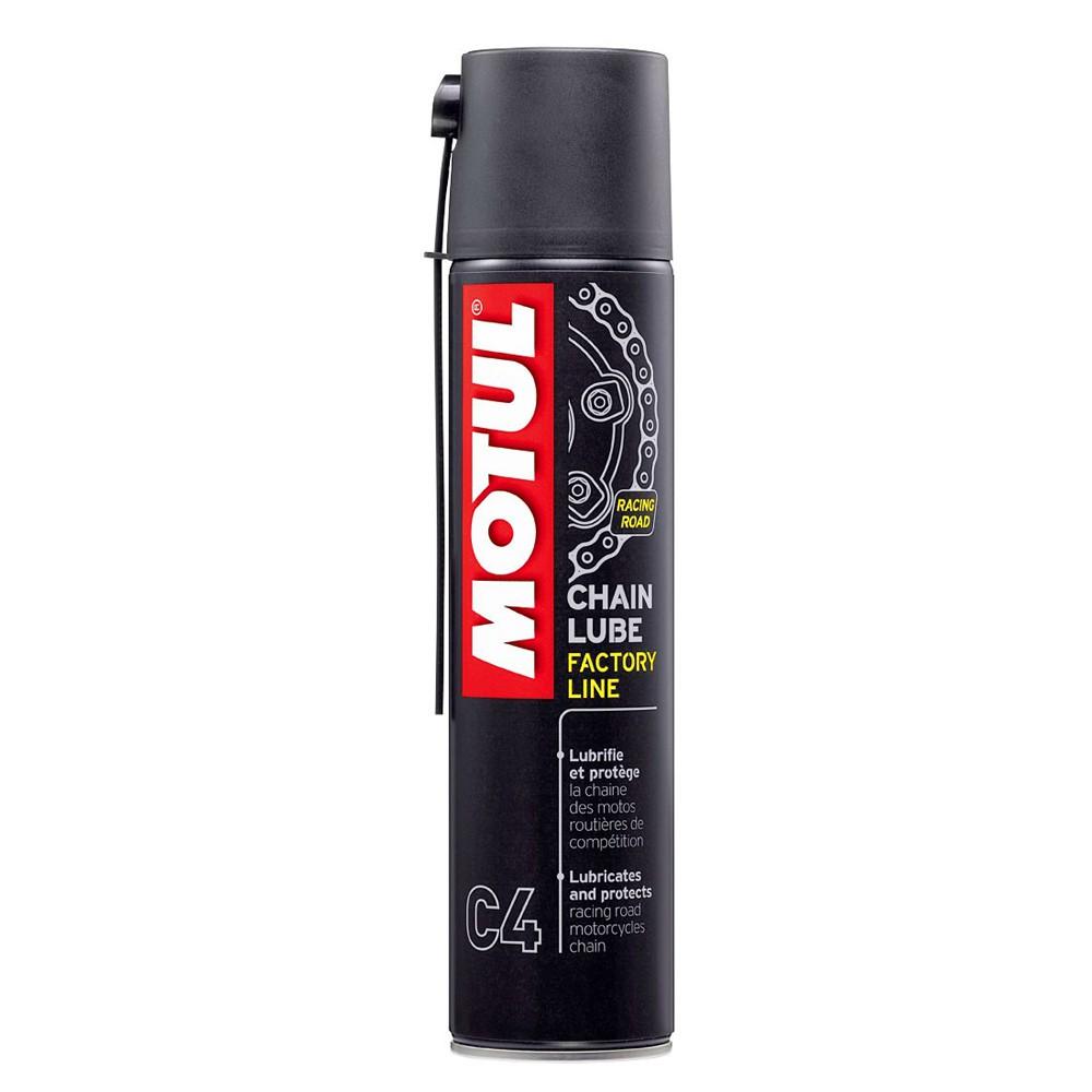 Chai xịt bảo dưỡng sên Motul Chain Lube Factory Line Racing Road C4 400ml