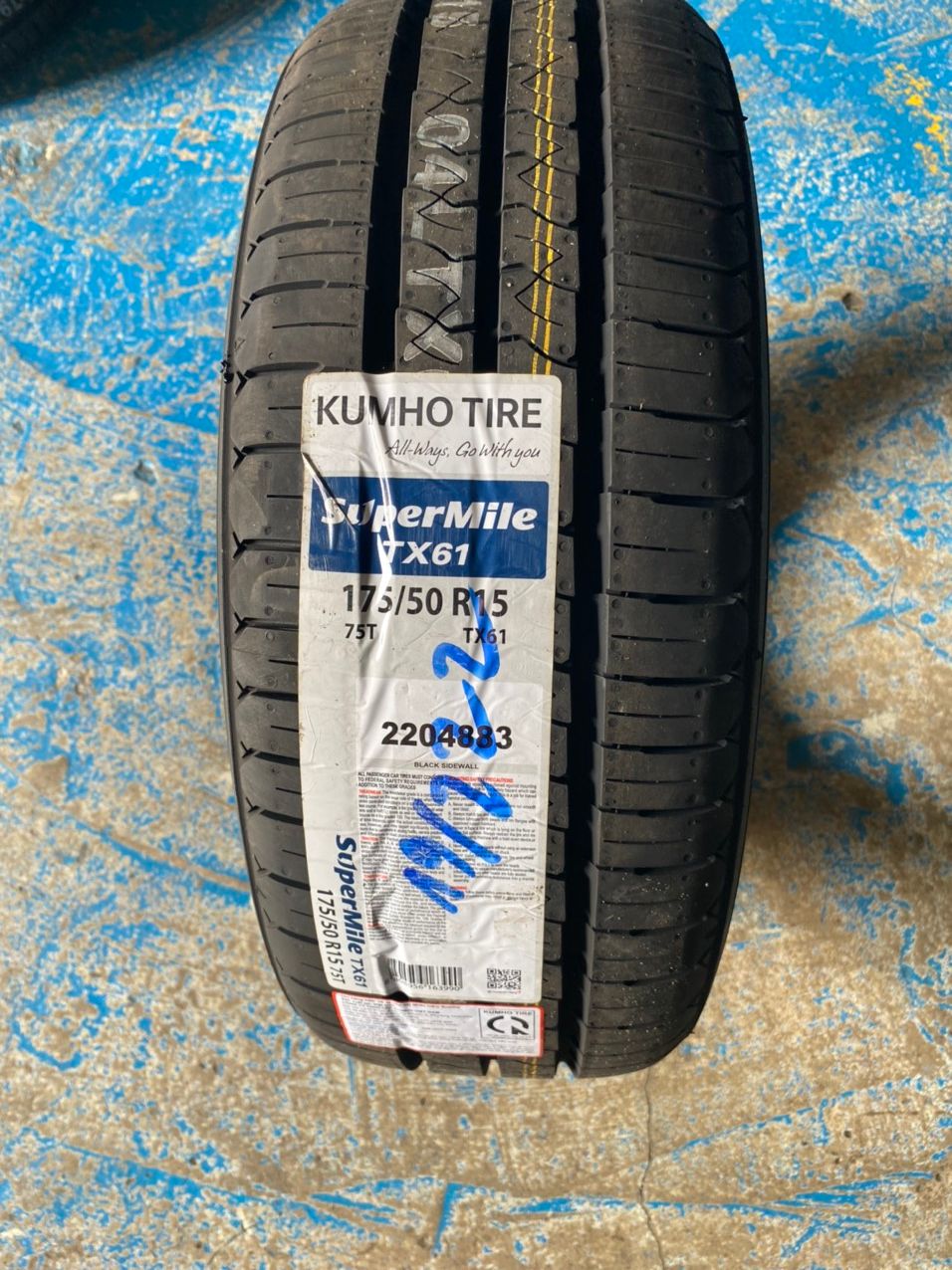 Lốp kumho 175/50r15 tx61