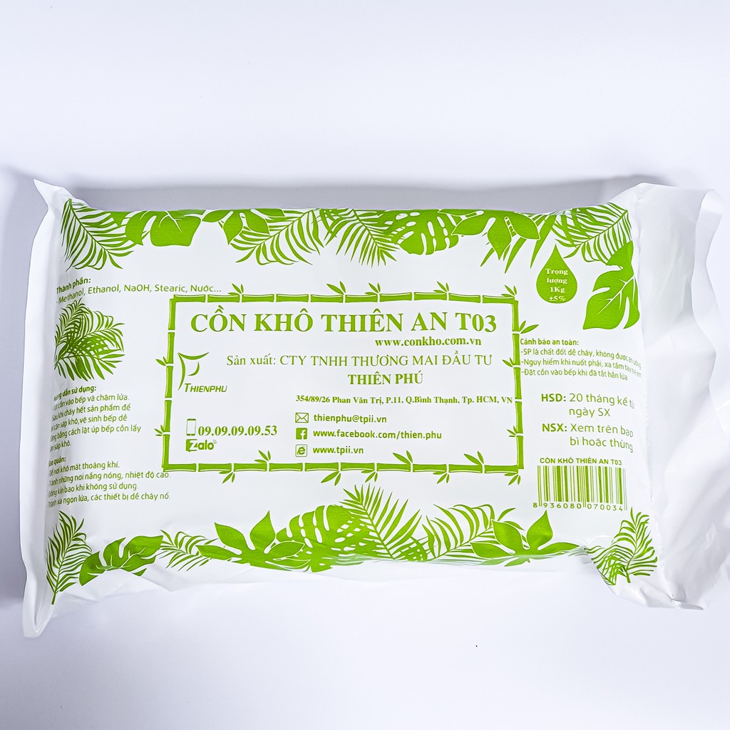 Cồn Khô Thiên An (Gói) - Loại Tiết Kiệm (T03)