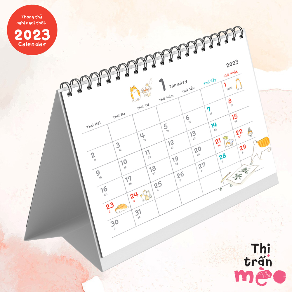 Lịch Để Bàn Thị Trấn Mèo 2023