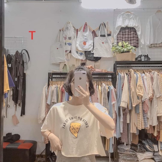 Áo croptop bánh Cheer ngắn tay DTR0220