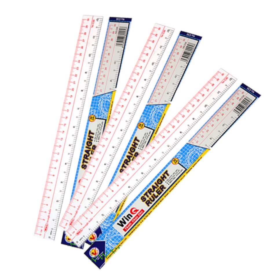 Thước kẻ dẻo winq 15cm-20-30cm1 bộ 5 cây