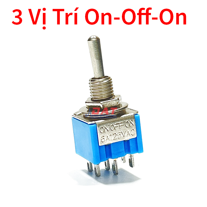 Công tắc gạt 6 chân 3 vị trí on-off-on mts-203 125v 6a