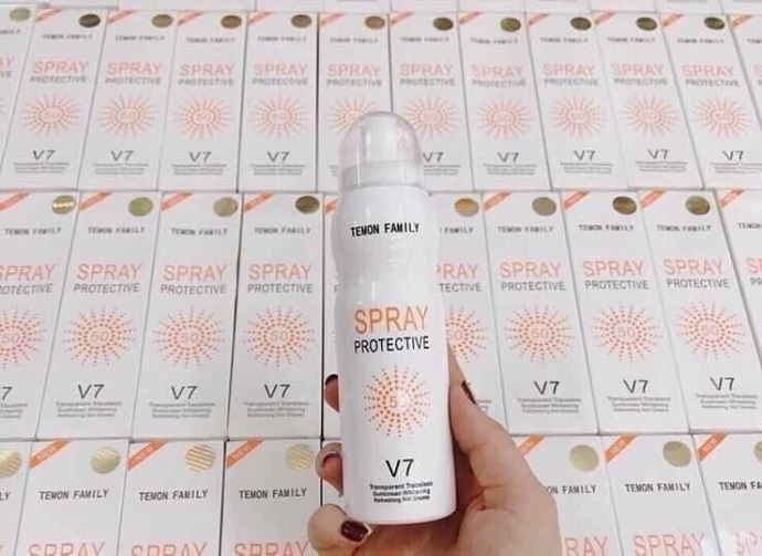 Kem chống nắng dạng xịt Spray Protective V7, Hàn quốc 180ml