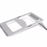 Đế tản nhiệt nhôm cho Macbook-laptop (Bạc)