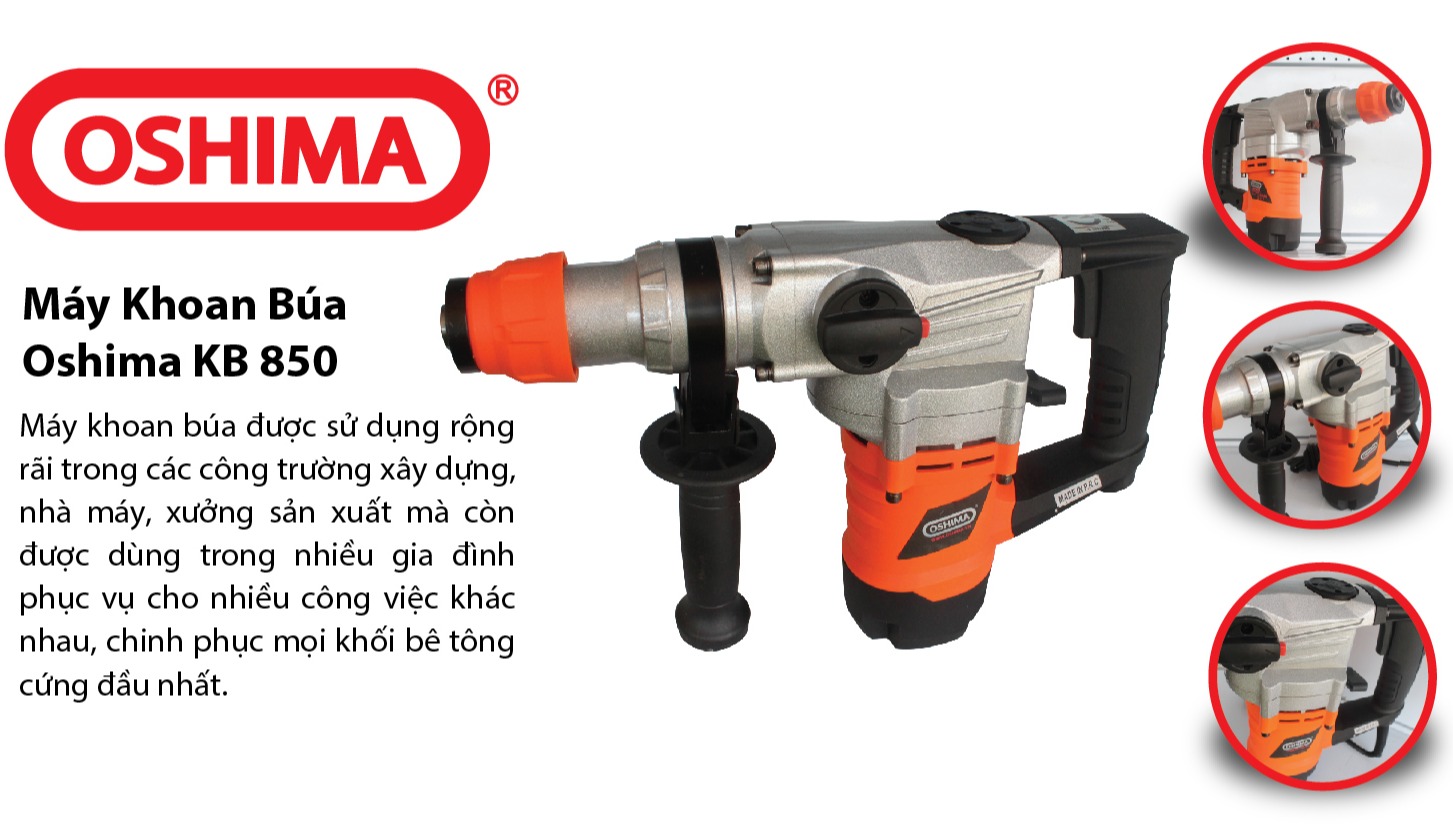 MÁY KHOAN BÚA OSHIMA KB-850 búa