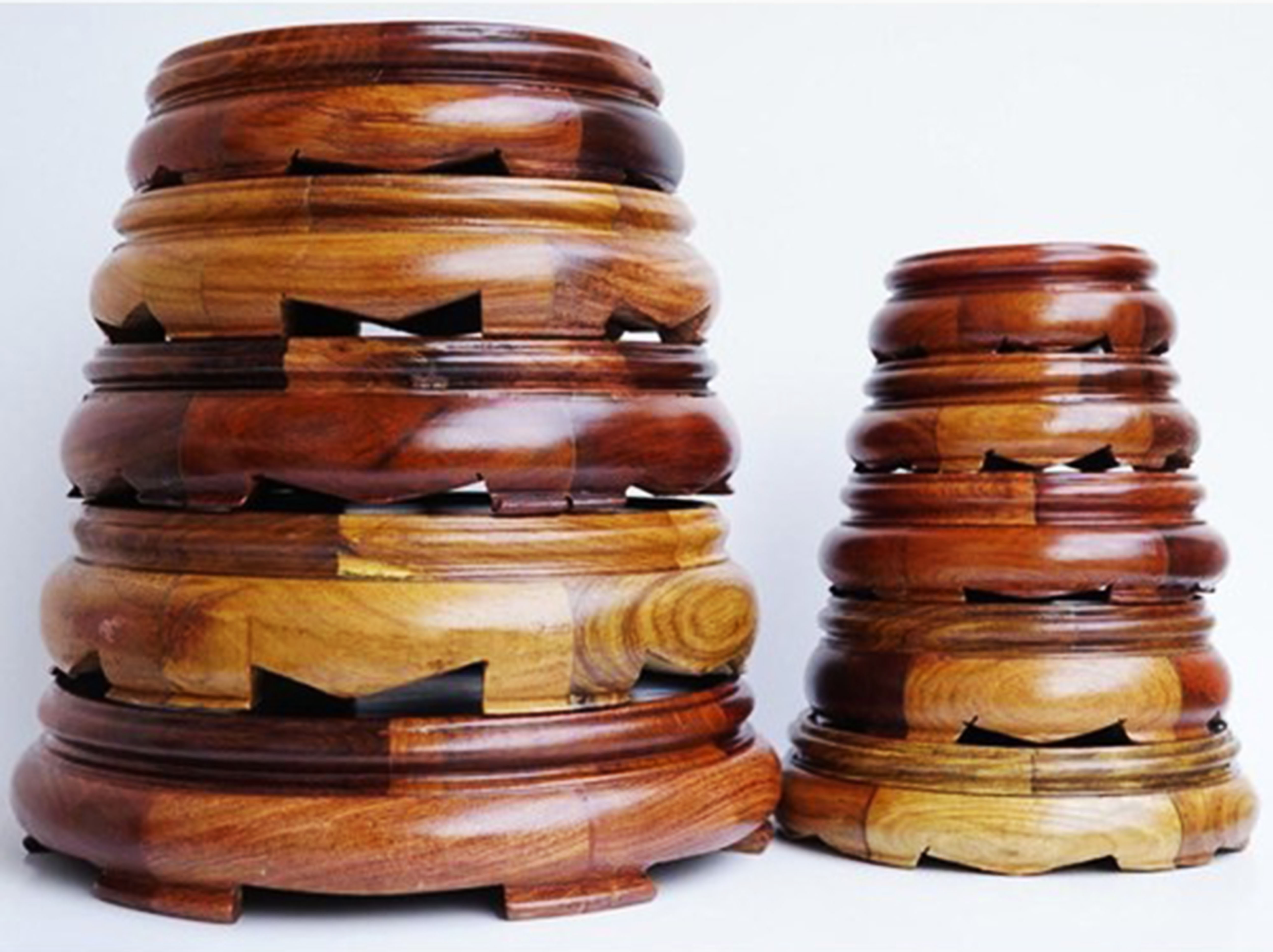 Kỷ tròn Kỷ bẹt Đôn tròn không chân Đế bát hương (đồ thờ gỗ, kê bát hương)