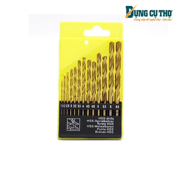 Bộ 13 mũi khoan gỗ thép HSS