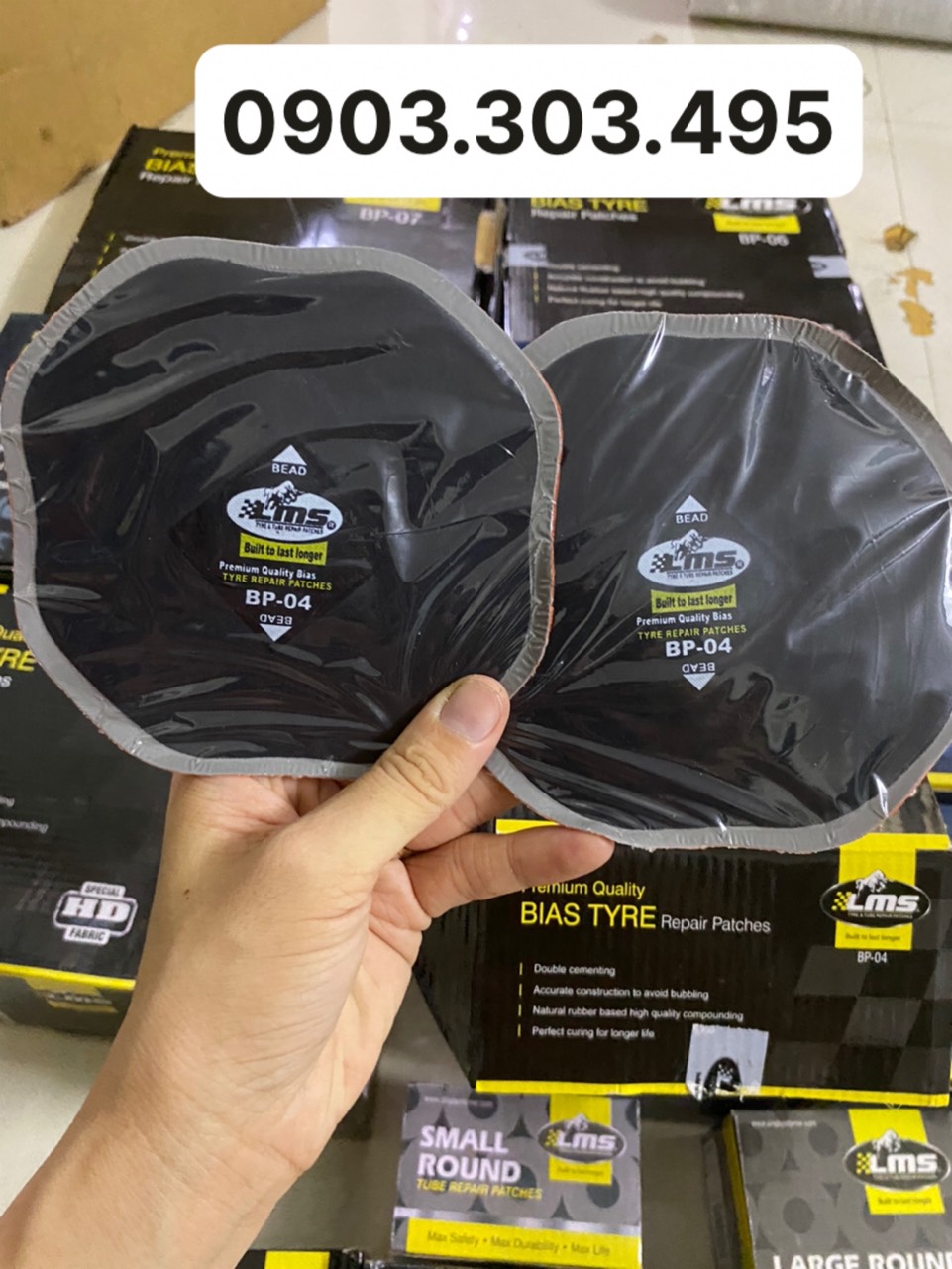 Miếng vá lốp bố chéo LMS BP-04