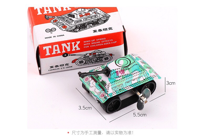 Đồ chơi xe tăng mini vặn cót, chạy trớn độc đáo cho bé