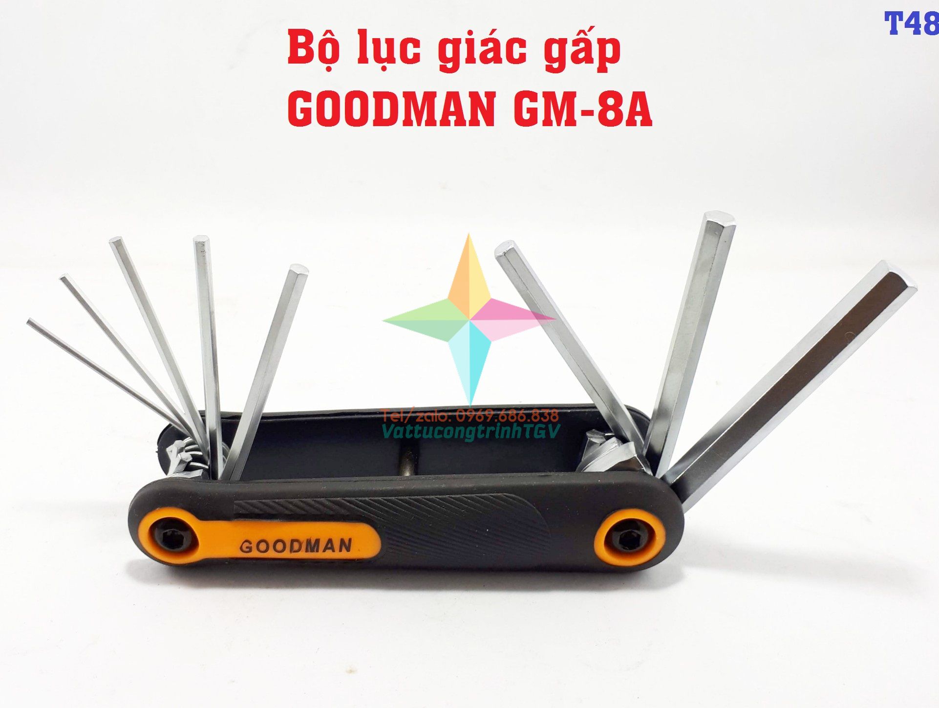 Bộ lục giác gấp GOODMAN GM-8A