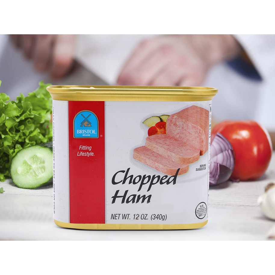 Thịt hộp Bristol Chopped Ham 340g ( thịt băm nhỏ)