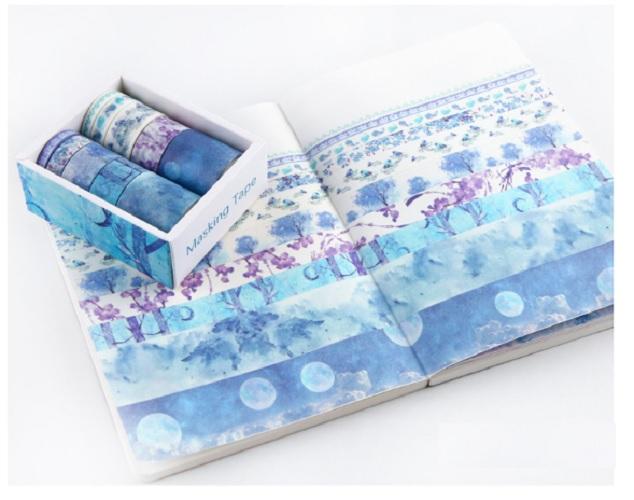 Combo hộp 10 cuộn washi tape