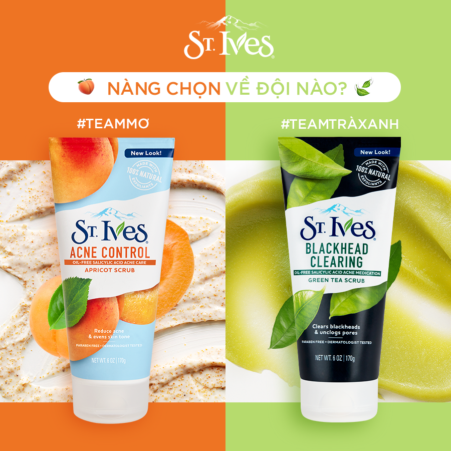 Sữa Rửa Mặt Tẩy Tế Bào Da Chết St.Ives 170g