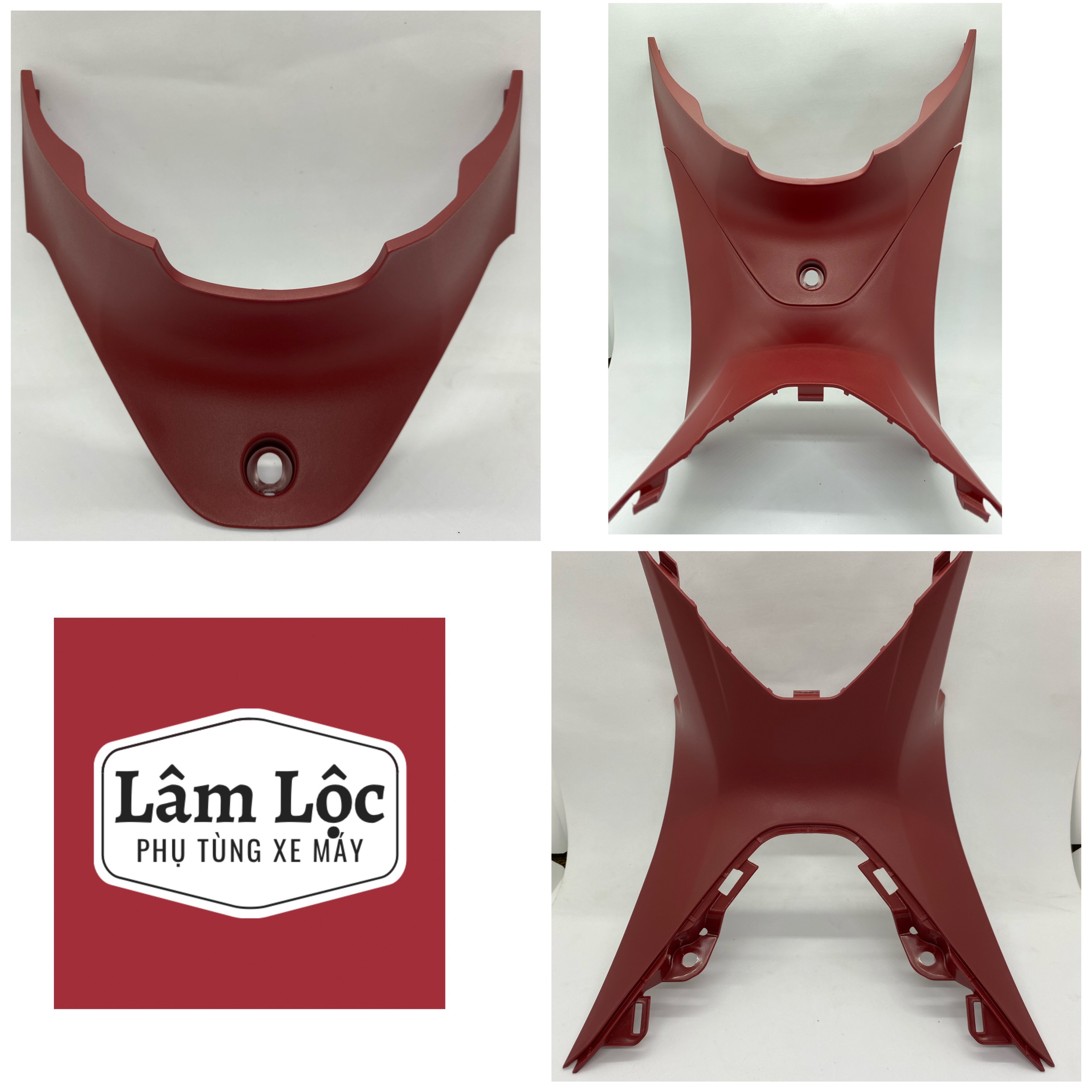 Yếm wave 125i thái lan 2018-2021/future led nhựa nhám đỏ Honda