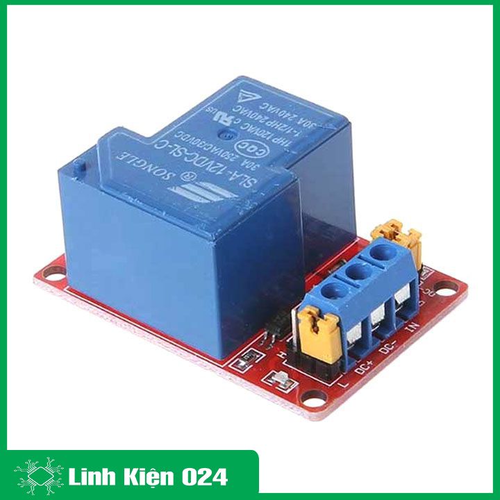 Module relay 30A 250VAC high / low 1 kênh 12VDC