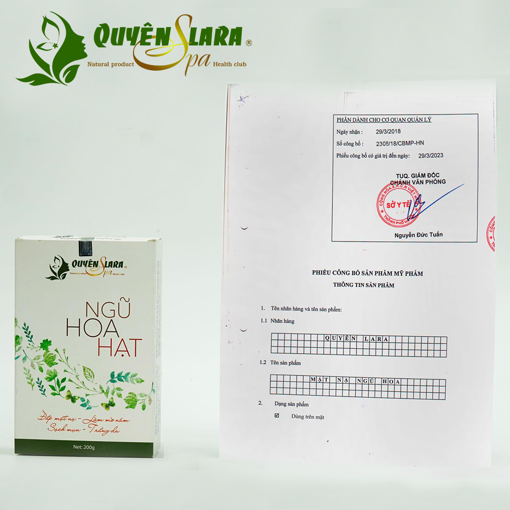Mặt nạ ngũ hoa Quyên Lara 200g