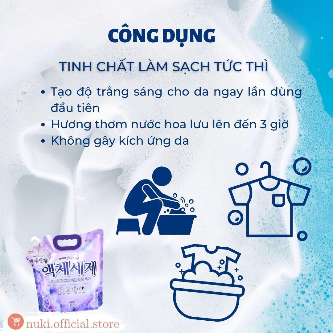 Nước giặt Hàn Quốc Nuki Special 3kg