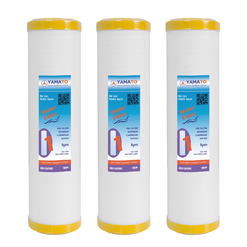 Bộ 3 lõi lọc nước số 1 yamato 10 inch