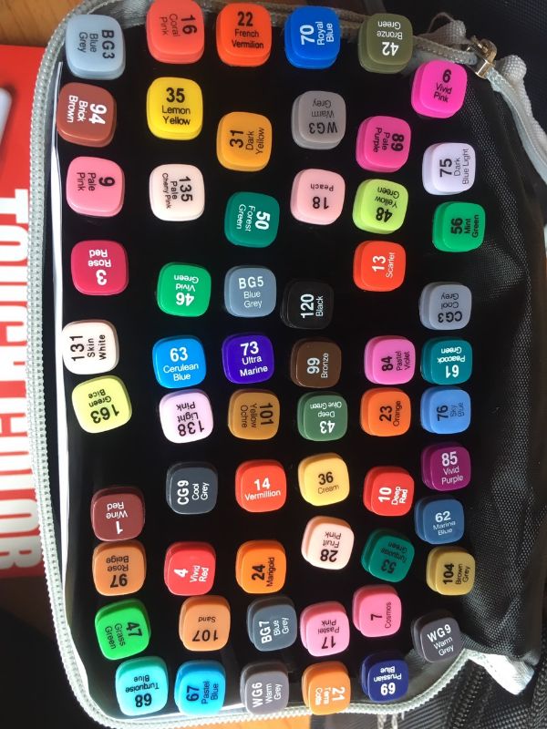 [Qùa tặng] Màu vẽ Marker TOUCH COLOR 60/80 màu