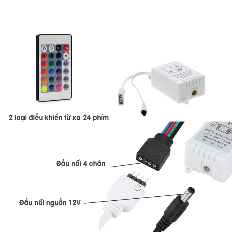 Hộp điều khiển đèn Led RGB 5m