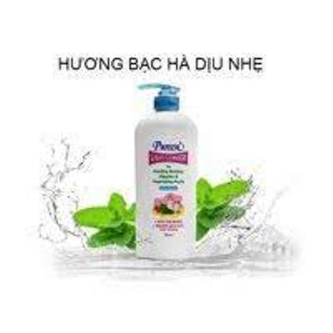 Nước rửa bình sữa, núm vú, rau quả Pureen 750ml (Hương Bạc Hà)