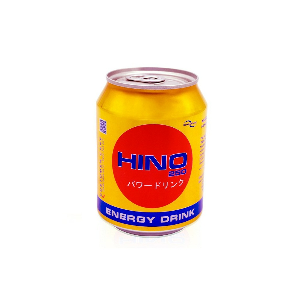 [ Quà tết] Thùng 24 lon nước tăng lực HINO 250ml (24x 250ml )
