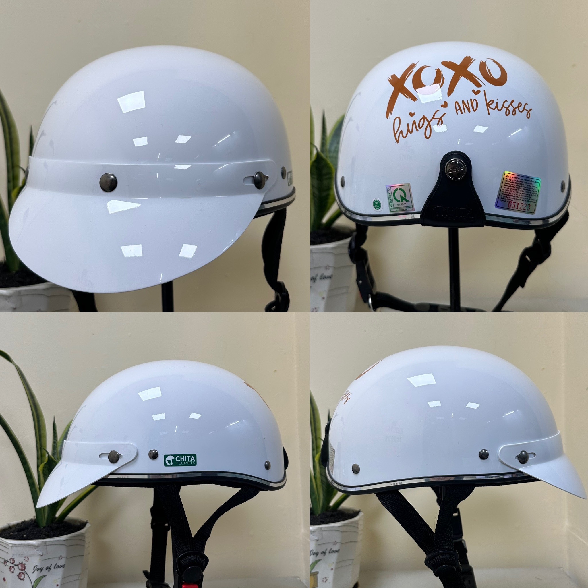 Mũ bảo hiểm Chita CT6B1 tem XO