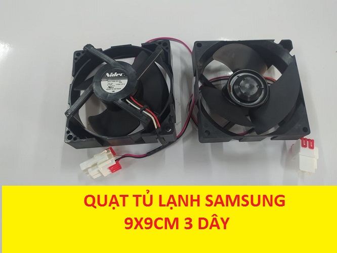 Quạt tủ lạnh samsung 3 dây kích thước 9x9cm