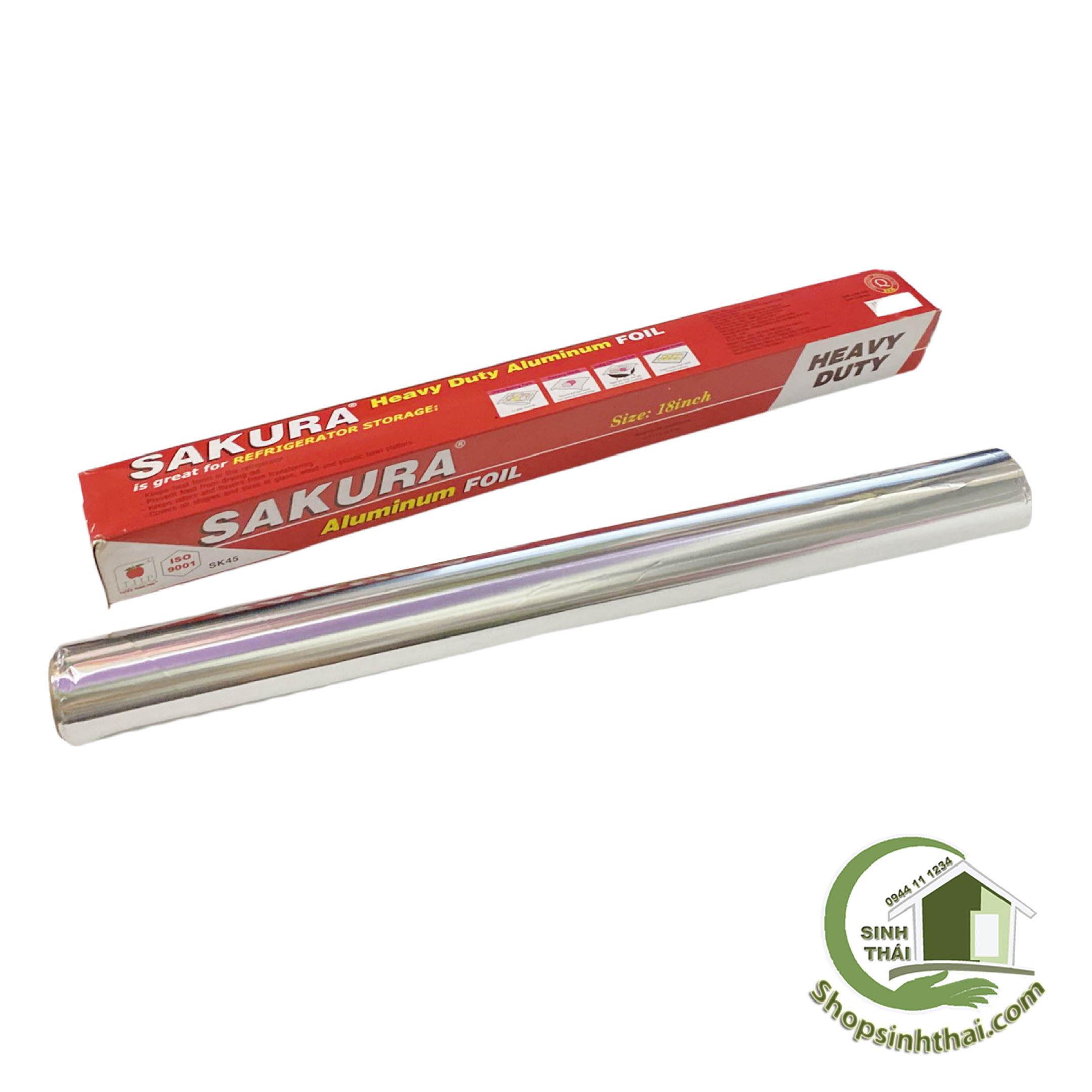 Giấy bạc nướng thịt cá cuộn 5m x khổ 45cm