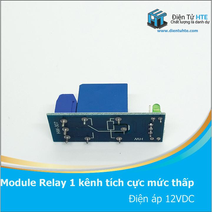 Module Relay 1 kênh kích mức thấp áp 12VDC