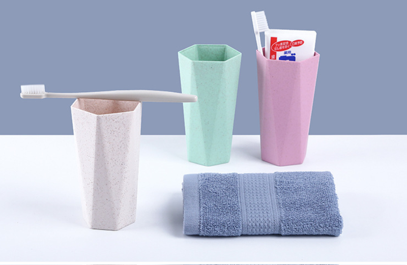 Cốc nhựa lúa mạch hình lục giác dung tích 400ml