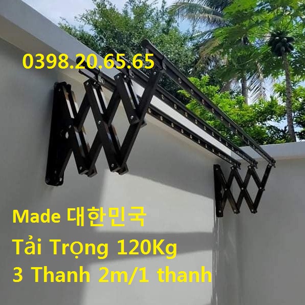 Giàn Phơi Thông Minh Gắn Tường K02 Champagne