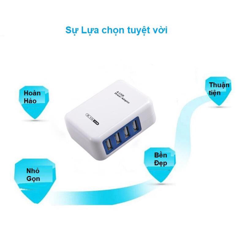 Ổ cắm sạc 4 cổng USB FL-4USB