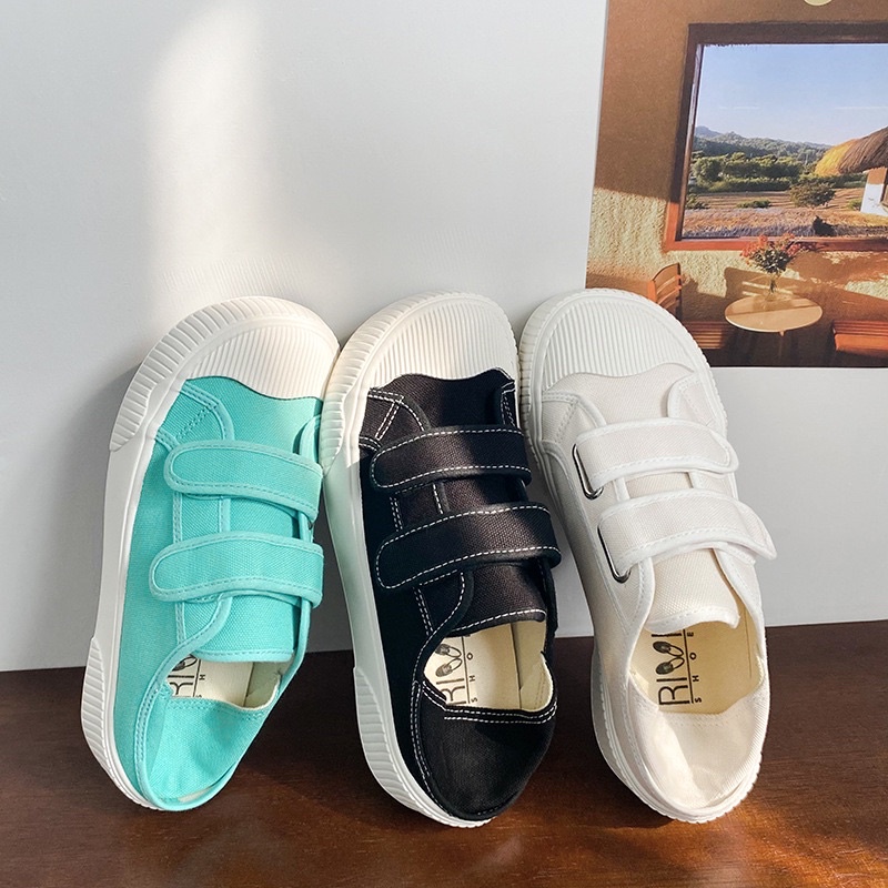 Giày Sneaker Quai Dán Mũi Sò Đi 2 Kiểu(Kèm Ảnh Thật)