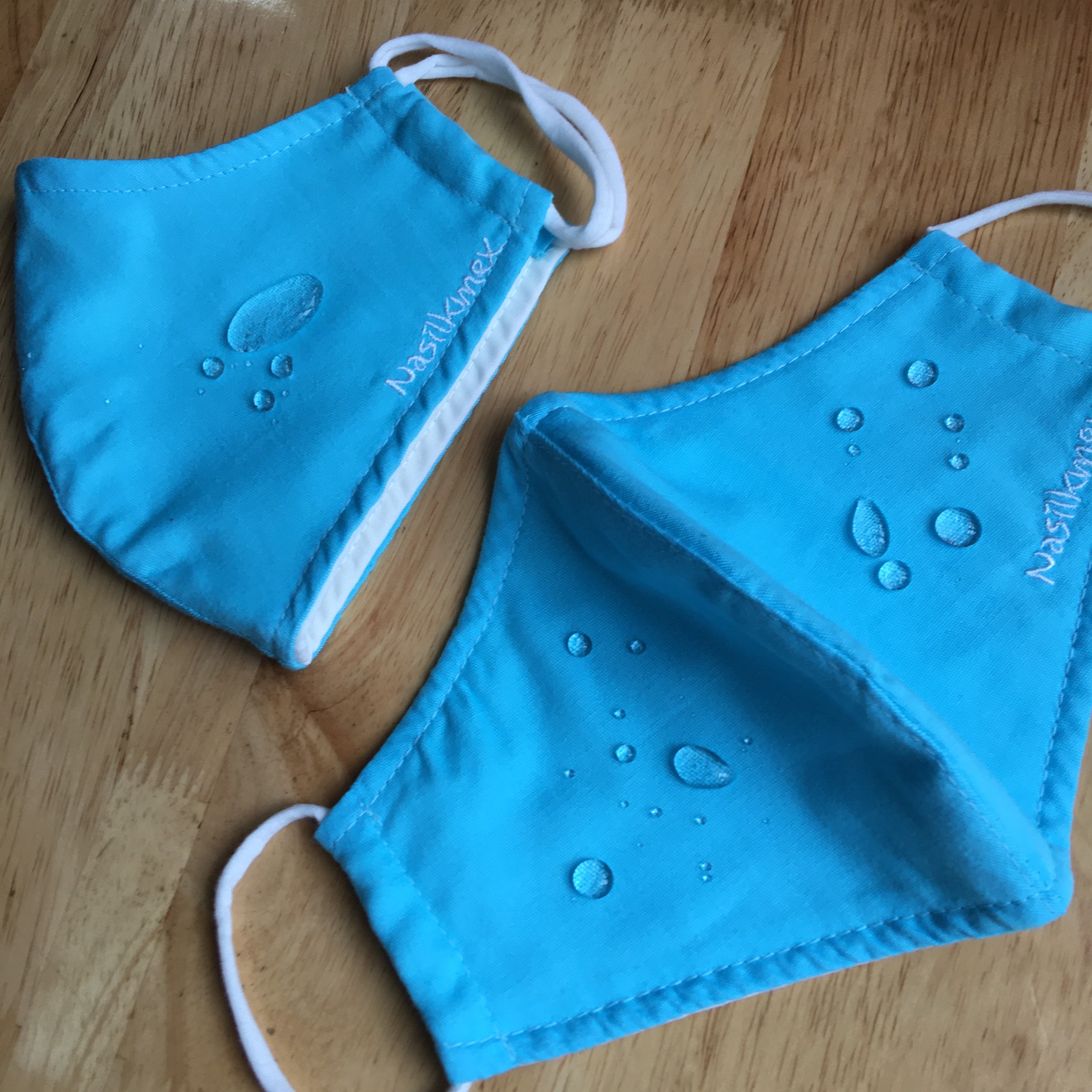 Khẩu trang chống nước vải y tế kháng khuẩn 3 lớp Dệt Lụa Nam Định, kiểu dáng hàn quốc đi mưa nam nữ thời trang cao cấp