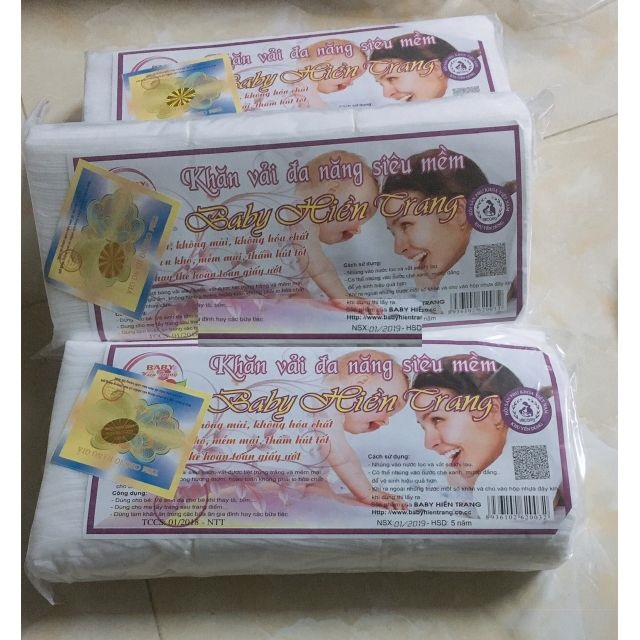 Combo 10 gói khăn khô đa năng Hiền Trang (1 gói 230gram)