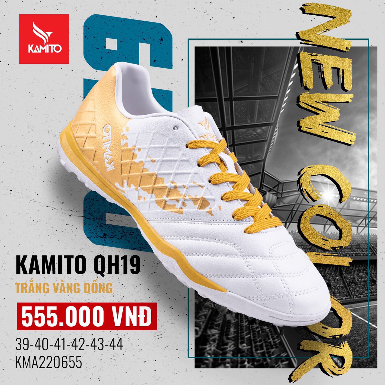 Giày đá banh chính hãng Kamito QH19 sân cỏ nhân tạo