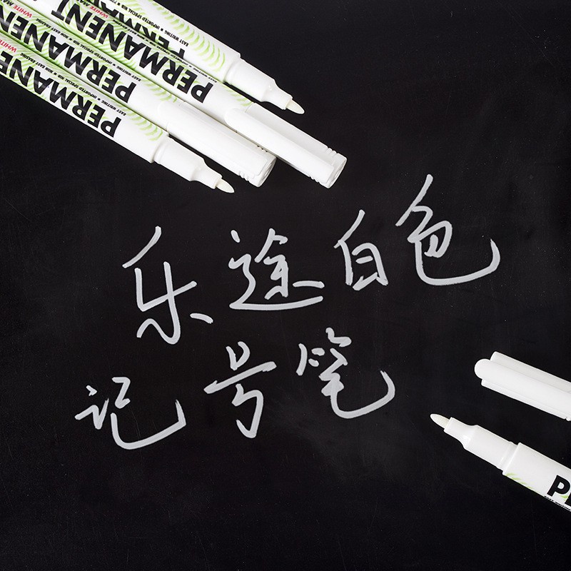 Bút đánh dấu màu trắng 2.0mm chống thấm dầu bút trang trí sổ Graffiti vẽ