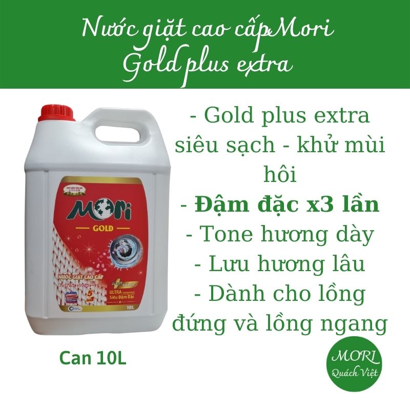 Nước giặt MORI hương Comf, can 10L