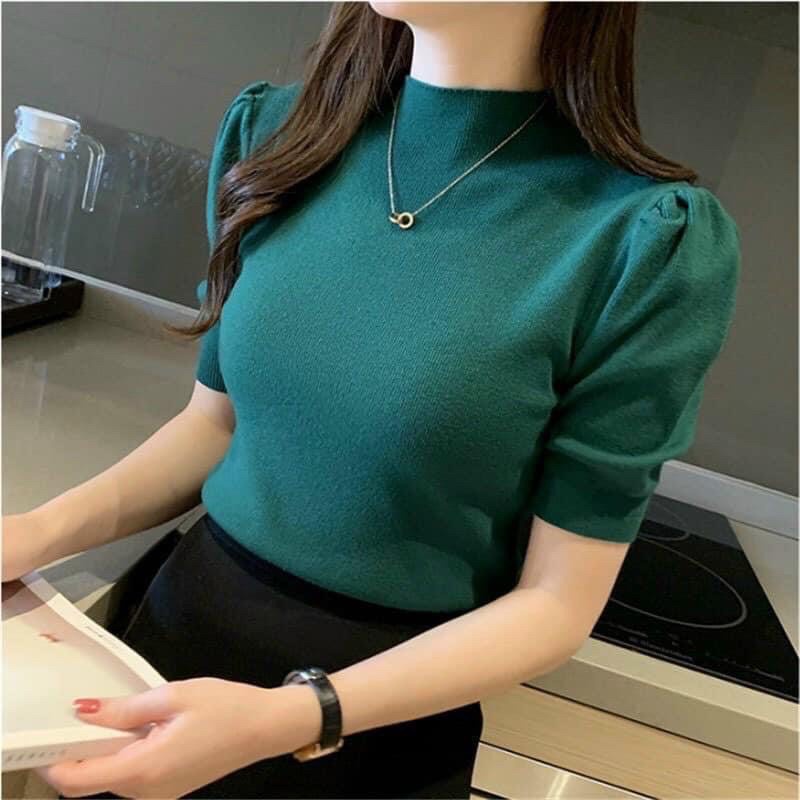 Áo len tăm quảng châu tay bồng lỡ nhiều màu