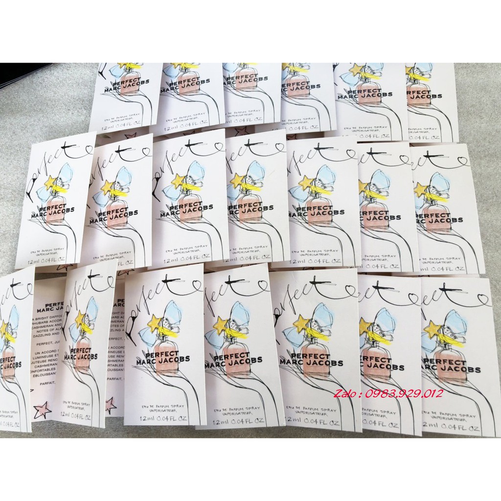 Mẫu thử Vial Nước hoa Marc Jacobs các mùi