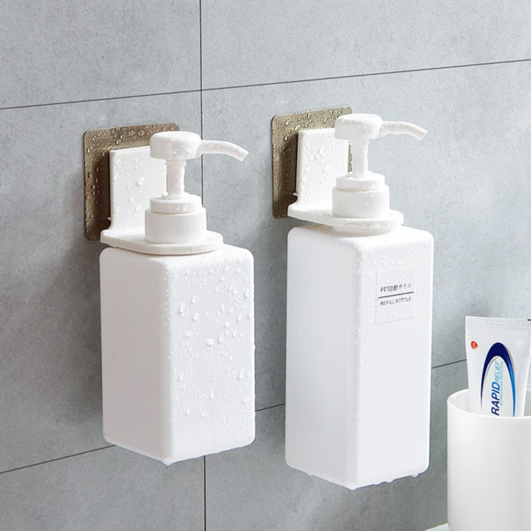 MÓC DÁN TREO BÌNH NƯỚC RỬA TAY, DẦU GỘI, SỮA TẮM
