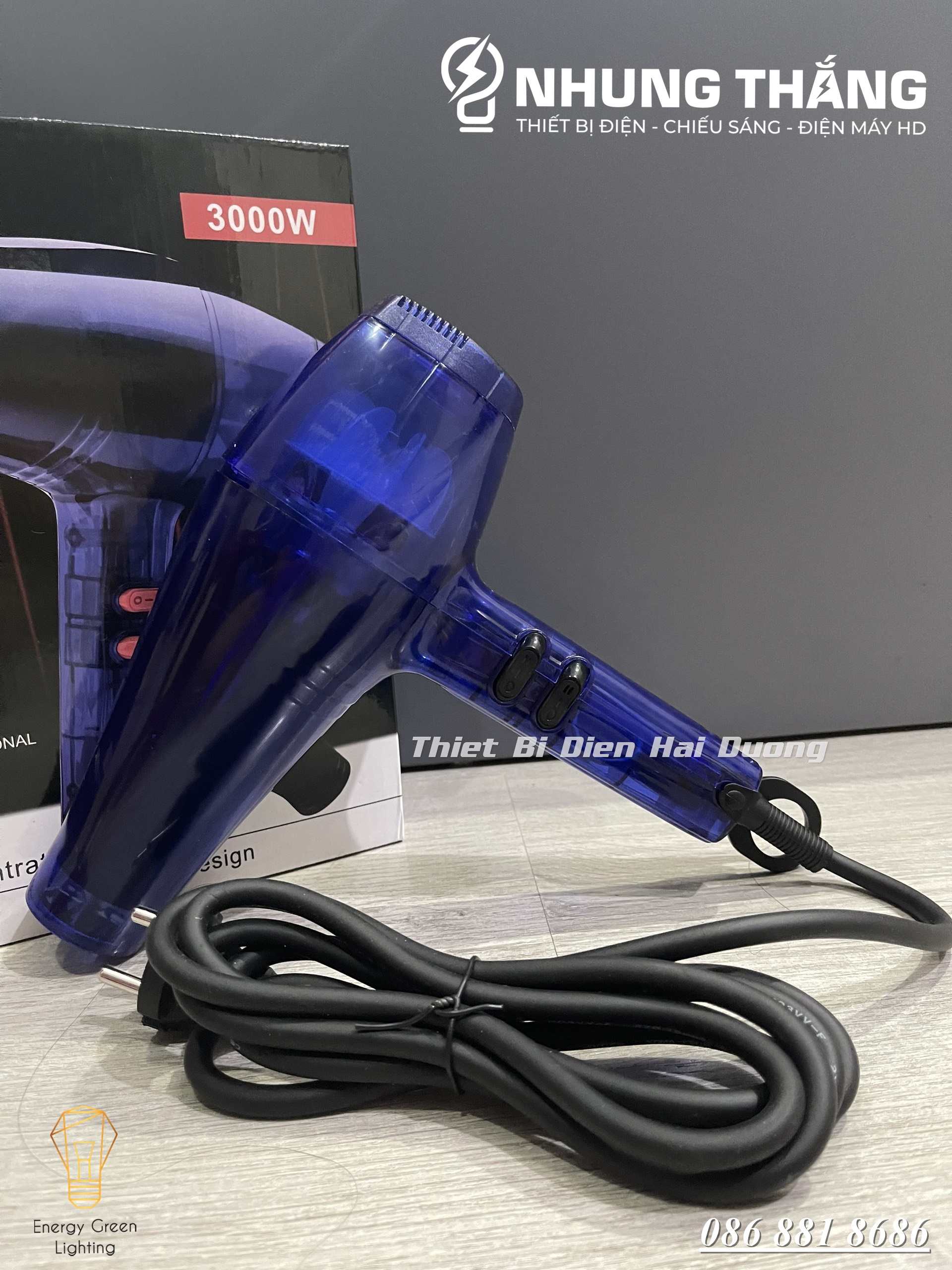 Máy sấy tóc cao cấp ChaoBa CB-6600 2 chiều 3000W (Bảo hành đổi mới 1 năm)