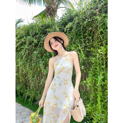 Đầm yếm Tulip Dress Leila Closet