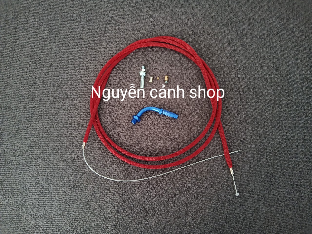 [HCM]dây ga đầu ga màu cho xe wave sirius 2 món domino