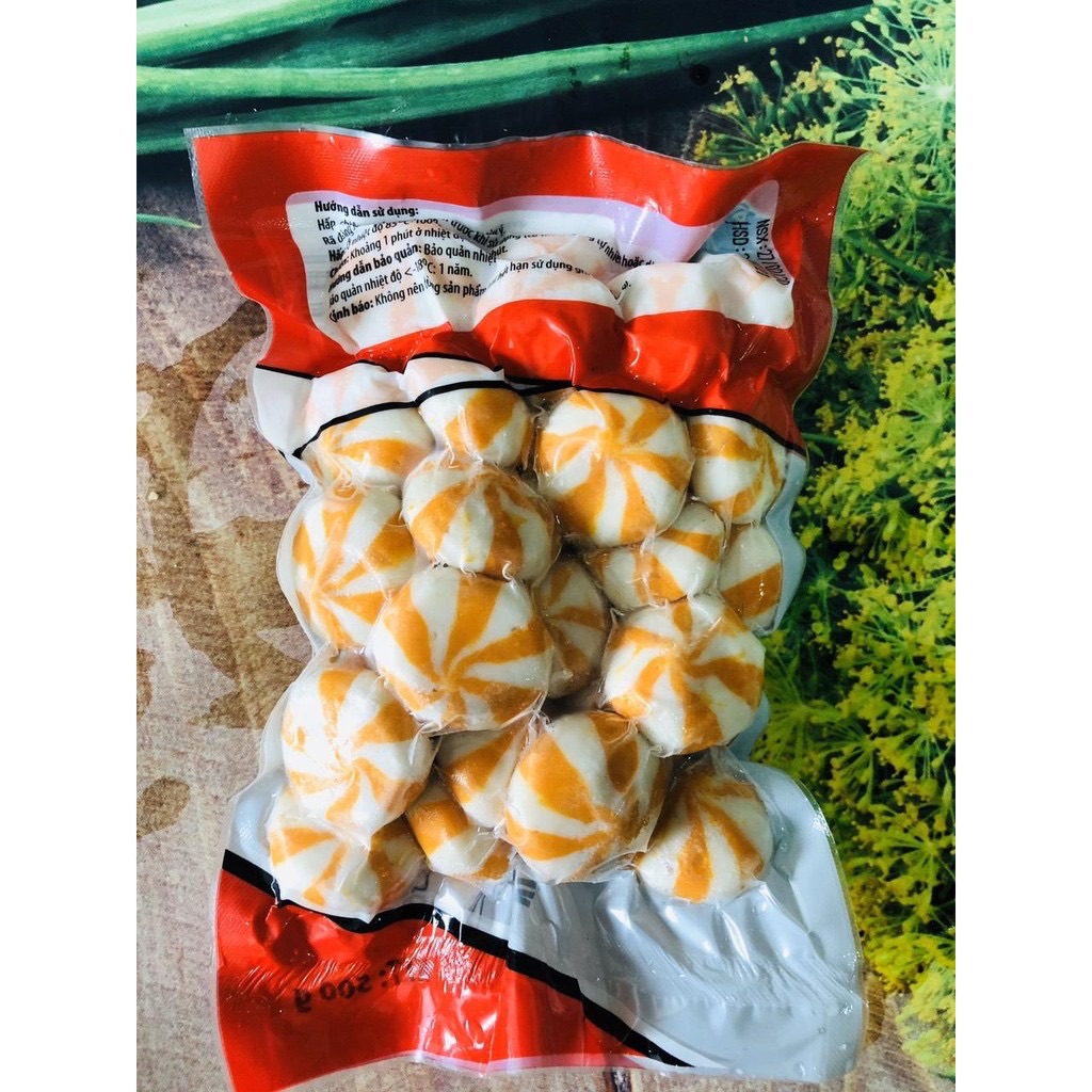 450g bánh bao thả lẩu nhân trứng cá (giao 4h tphcm)