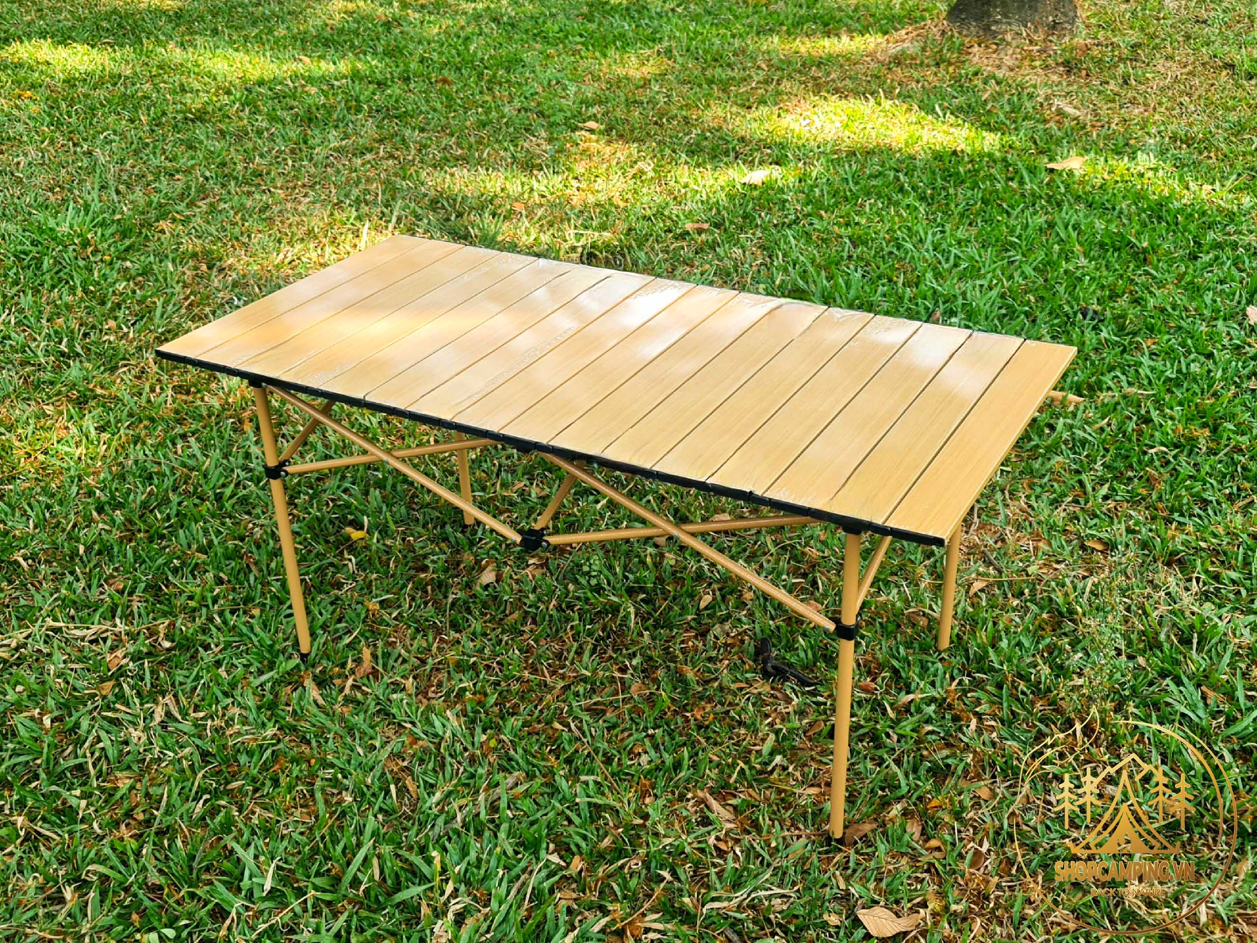 Bàn thép xếp gọn, bàn gấp gọn dã ngoại, bàn xếp thép có túi đựng du lịch,cắm trại, dã ngoại Camping VietNam
