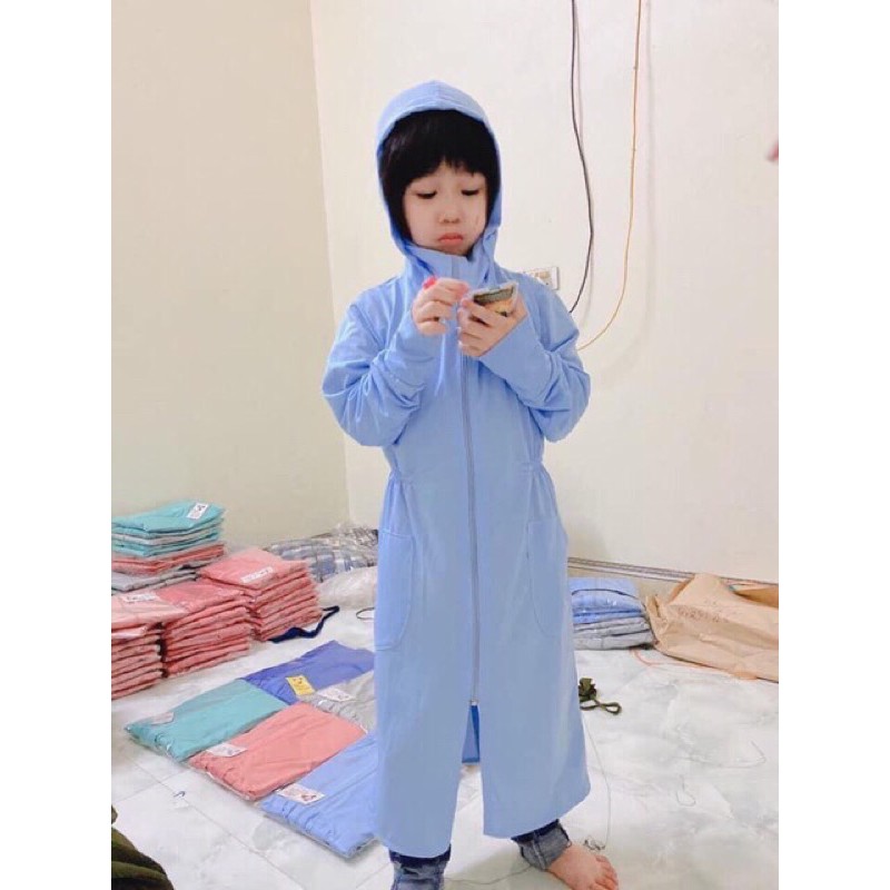 Áo choàng nắng thông hơi cho bé