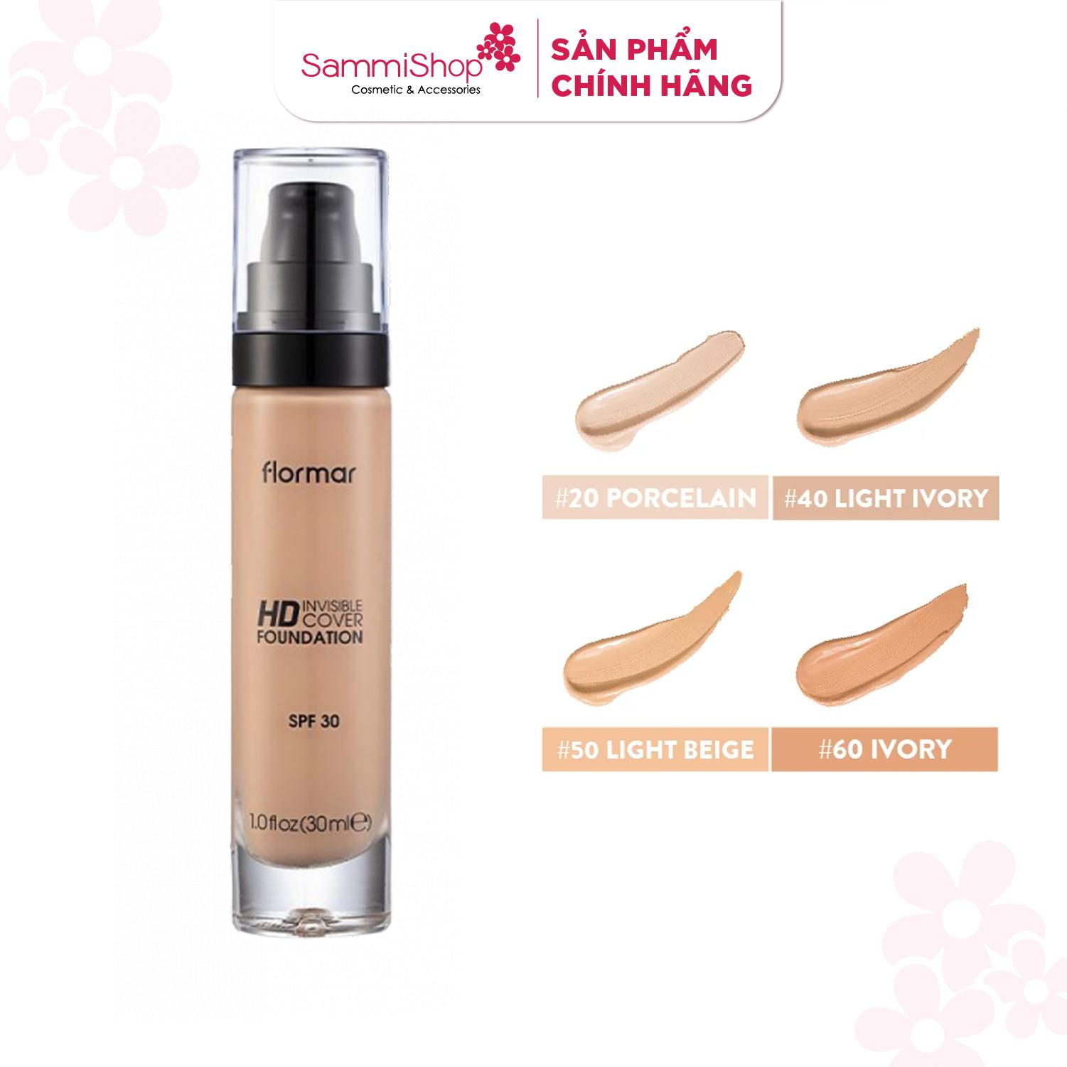 Flormar Kem nền HD Invisible Cover Foundation